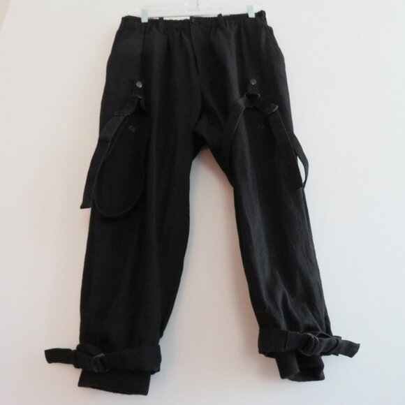 YOHJI YAMAMOTO AW16 Wool Bondage Pants in Black - Men's Size 2 / 30 In Waist - Picture 11 of 16